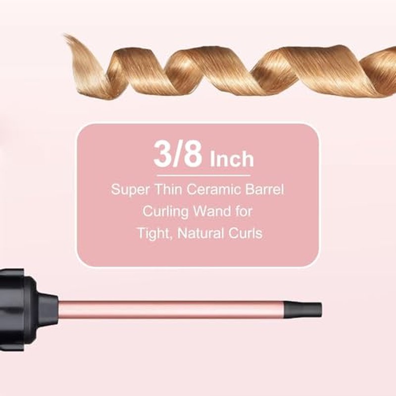 3-in-1 Curling Iron Set with Interchangeable Ceramic Barrels