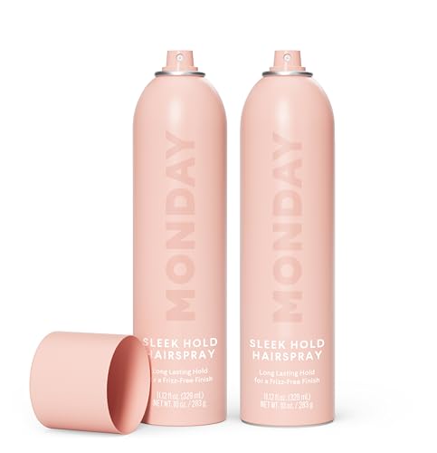 MONDAY HAIRCARE Sleek Hold Hairspray 10 oz – 2 Pack