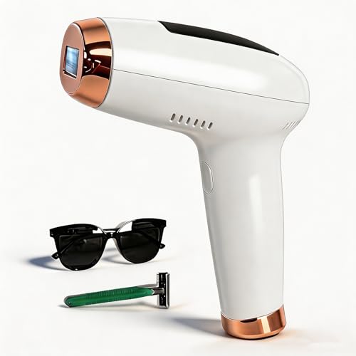 IPL Laser Hair Removal Device for Home Use, 999,999 Flashes, Permanent Hair Removal for Face, Legs, Arms, Bikini
