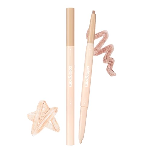 COLORGRAM Under Eye Highlighter Stick 03 Real Tone | Silky-Smooth Long-Lasting Highlighter & Contouring Stick for Smudge-Proof, Shining Daily Makeup | K-Beauty Face Highlighters & Luminizers