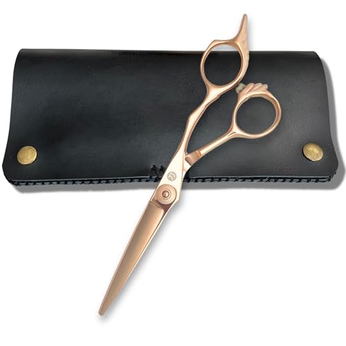 Gold Hair Cutting Shears for Professional Hairdresser - 6" Scissors