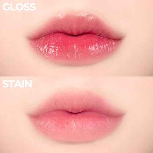 Pudding Glow Korean Lip Tint | Natural Lip Stain | Gloss to Stain | Long-Lasting & Non-Sticky | Lightweight Lip Tint 0.14 oz. (02 ENDING ROSE)
