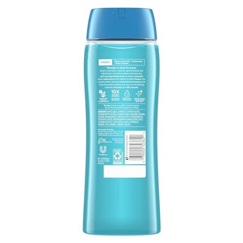 Suave Moisturizing Body Wash, with Ocean Breeze Scent and Vitamin E Extract, No Parabens, No Phtahaltes, 18 Oz, (Pack of 12)