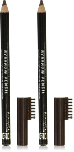 Rimmel Brow This Way Eyebrow Pencil, Dark Brown 001