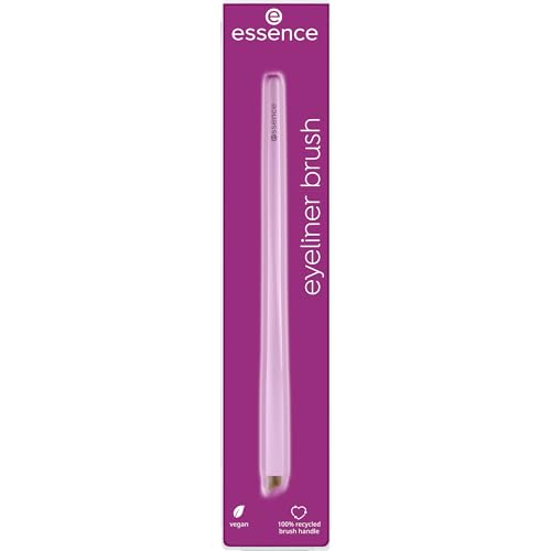 essence | Eyeliner Brush | Angled, Soft Bristles for Precision Gel, Cream, & Powder Eye Makeup | Vegan & Cruelty Free Beauty