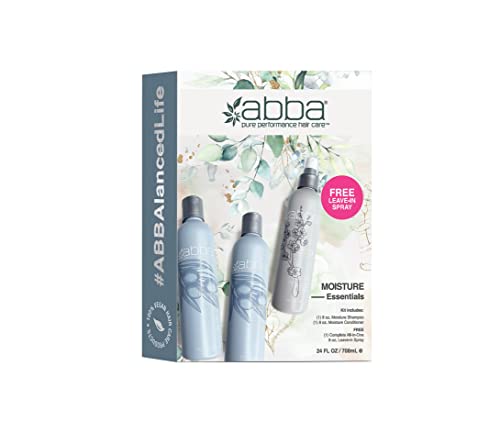 ABBA Pure Essentials Hair Care Trio with Leave-In Spray
