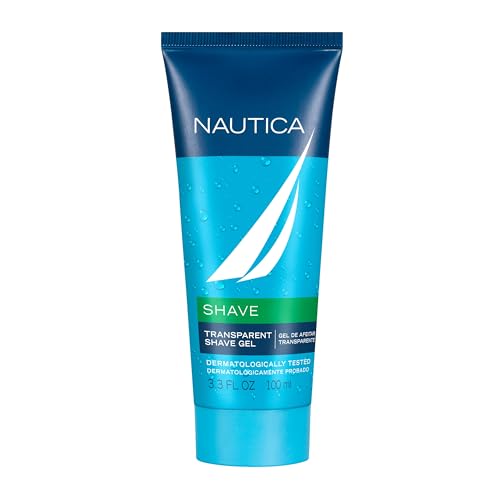 Nautica Grooming Shave Gel 3.3 fl oz (Pack of 1), Notes of Grapefruit, Lavender, and Wood, Men's Fragrance, Long Lasting, Everyday Fragrance, Travel Size