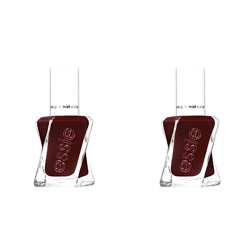 essie Gel Couture Longwear Nail Polish, Deep Red, Spiked With Style, 0.46 Ounce (Pack of 2)