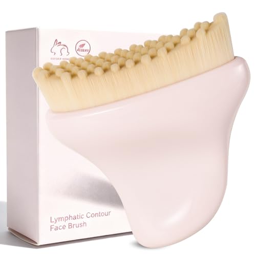 Lymphatic Face Brush for Sculpting & De-Puffing | Natural Gua Sha Tool