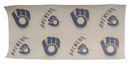 Milwaukee Brewers Tattoo Set - 8 Piece Rico Official