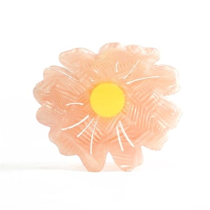 Daisy Hair Clip with Strong Grip - Lightweight Floral Claw Clip