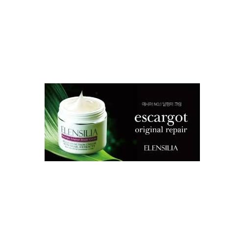 Korean Cosmetics Elensilia Escargot Original Repair Cream with Snail Extracts 50g+Escargot seaweed soap
