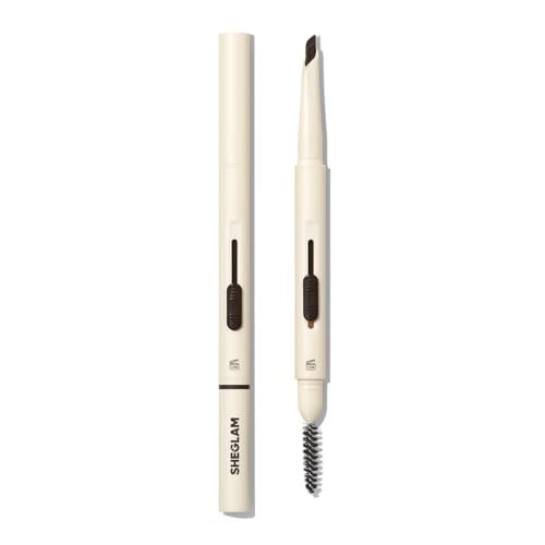 SHEGLAM Better Brows Long Lasting Eyebrow Pencil Dual, Waterproof-Chocolate