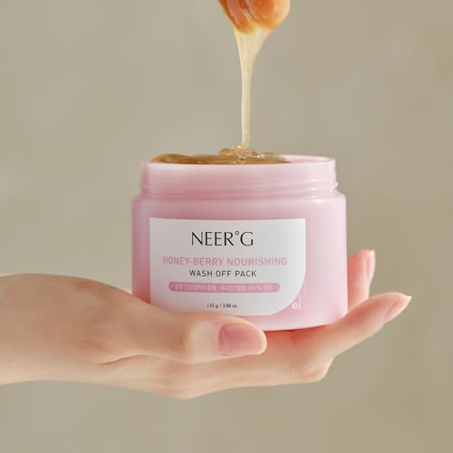 NEER¡ÆG Honey Berry Nourishing Wash Off Pack 3.88oz (110g) Smoothens Rough Skin, Moisturize with Nutrients