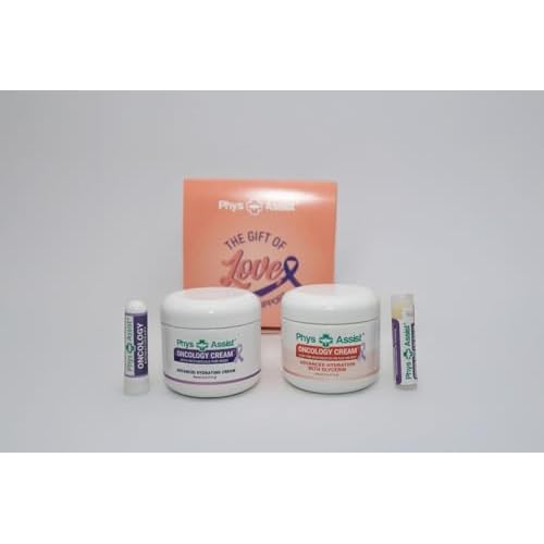 PhysAssist - Comfort kit for Chemo & Radio Patient The Gift of Love, Faith & Support. Standard Size 2-4 oz face and body cream plus lip balm & aromatheraphy inhaler. (STANDARD SIZE 4 OZ)