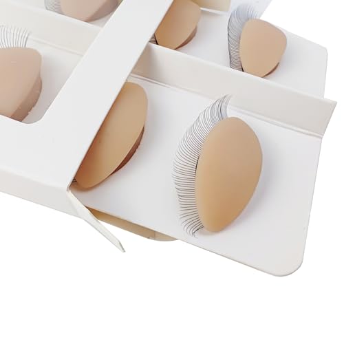 12PCS Silicone Eyelids with Eyelashes for Mannequin Head Training