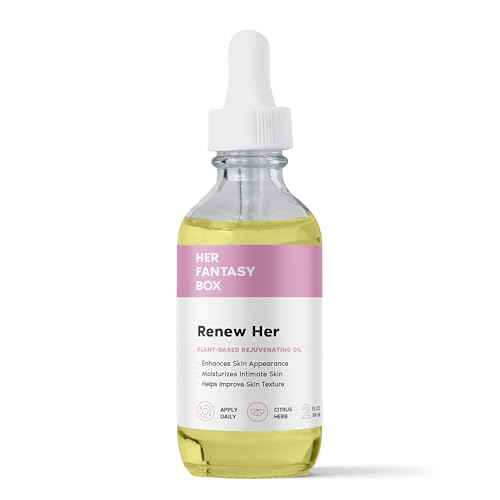 Her Fantasy Box Renew Her | Natural Rejuvenating Yoni Oil for Dark Spots, Ingrown Hair, and Skin Brightening - Nourishing, Moisturizing Formula for All Skin Types