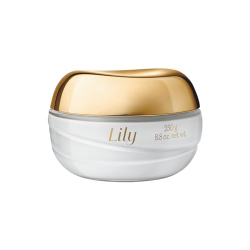 Lily Satin Hydrating Body Cream, 24 Hour Fragranced Body Butter for Dry Skin, 8.8 Ounce