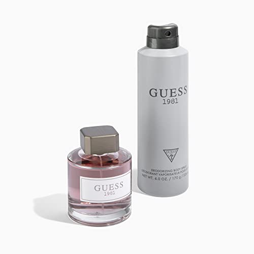 GUESS 1981 Men's Deodorizing Body Spray - Woody Oriental Fragrance, 6 oz