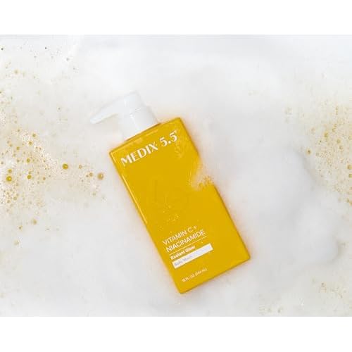 MEDIX Radiant Glow Vitamin C Body Wash W/Niacinamide | Citrus Scented Gentle Body & Face Cleanser For Women, Men, Dry Skin, & Smoother-Looking Skin | Removes Dirt, Oil, & Impurities, 3PC Travel Size