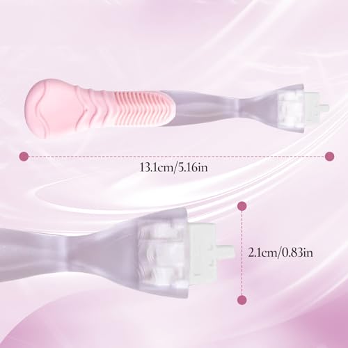 Pink Replacement Razor Handle for Venus Razors - Non-slip Ergonomic Grip