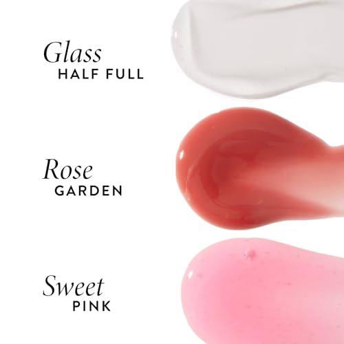 LAURA GELLER NEW YORK Fine Shine Glossy Lip Oil, Sweet Pink - Hydrating Squalane - Sheer Pink Lip Gloss