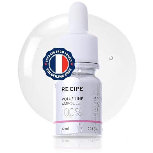 RECIPE Volufiline 100% Ampoule - From France, Sederma - Pure Volufiline Serum - DIY Skin Care Booster for Face & Body ? Hydrating & Age-Defying Formula for Elevated Resilience (0.33 fl oz)