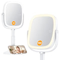 Gospire Lighted Makeup Mirror with 1X/10X Magnification & Phone Stand