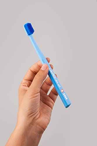 Curaprox CS Smart Toothbrush – Compact Brush Head for Children and Adults | Ultra-Gentle Cleaning | 3-Pack | Mixed Colours