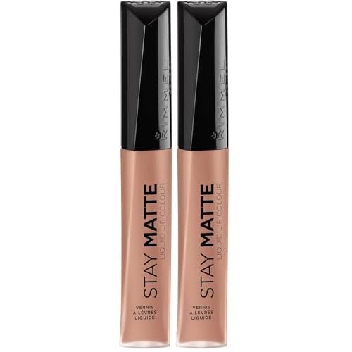 Rimmel Stay Matte Lip Liquid, Latte To Go, 0.21 Fl Oz (Pack of 2)