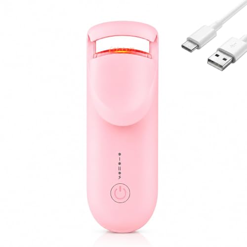 Heated Eyelash Curler with Anti-Burn Silicone Pad - 2 Heat Levels