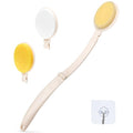 19" Long Handle Shower Brush Set with 3 Interchangeable Heads