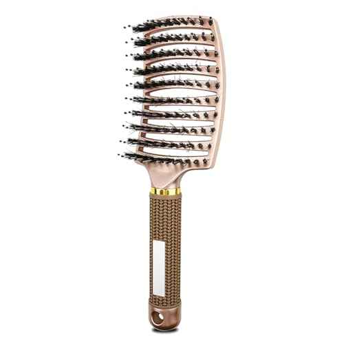 Magical Ultra Detangling Brush for Wet or Dry Hair, Detangler Brush, Fast Drying Styling Massage Hairbrush for Men, Women and Kids (New Gold)