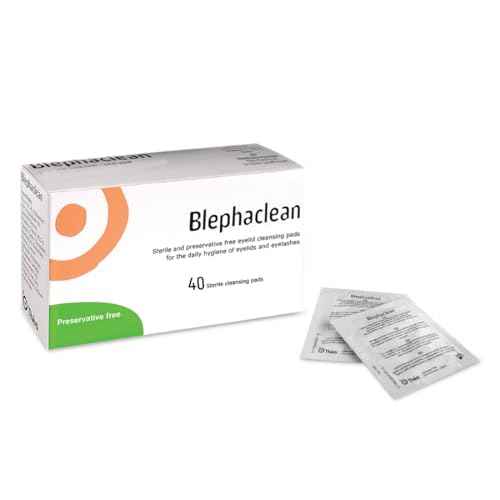 Blephaclean 40 Sterile Eyelid Wipes For Blepharitis by Blephaclean