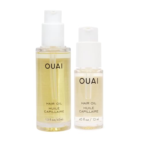 OUAI Hair Oil Bundle - Heat Protectant for Frizz Control & Shine