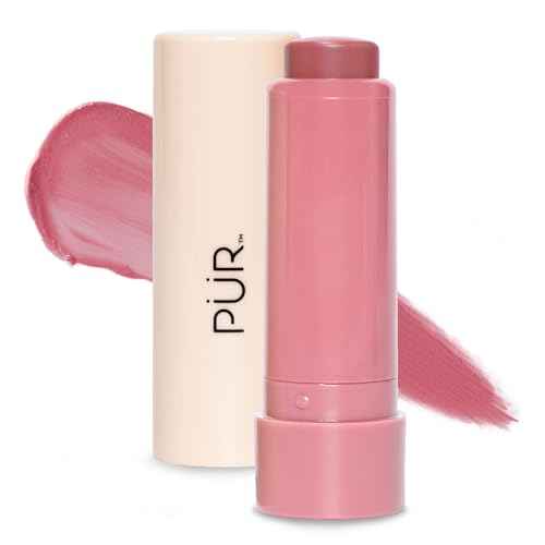 P?R MINERALS Silky Tint Creamy Multitasking Makeup Stick with Peptides - Lip and Cheek Stick with Natural, Healthy-Looking Glow & Ultra-Creamy Finish