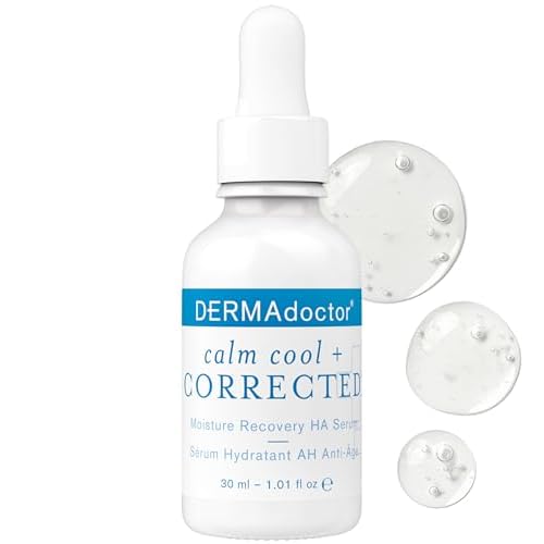 DERMAdoctor Hyaluronic Acid Moisturizer for Face ? Hydrating Niacinamide Face Serum with Vitamin C ? Dermatologist Formulated Hydrating Serum for Sensitive Skin, 1 fl oz