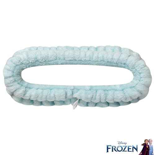 LUV HER Frozen Kids Hair Brush & Spa Headband Set for Girls - Features Elsa - Fun Grooming Kit for Detangling, Styling & Skincare - Soft & Stretchy, One Size, Ages 3+