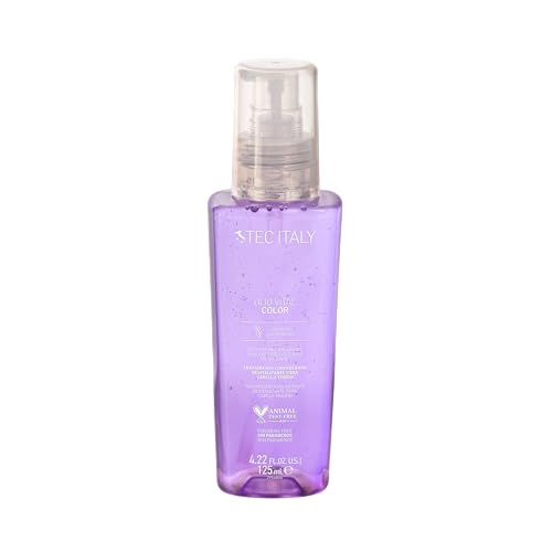 Tec Italy Olio Vital Color Hair Treatment for Color-Treated Hair, Protects & Enhances Color, Deep Hydration, Softness & Shine, 4.22 fl oz (125 ml)