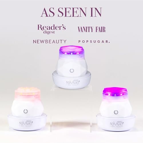 reVive Soniqué Mini Acne Cleanser | Sonic Face Brush with Blue & Red Light