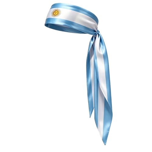 Argentina Flag Headscarf with Sun of May | Lightweight Sports Headwrap