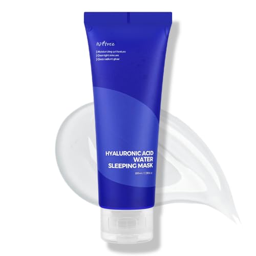IsNtree Hyaluronic Acid Water Sleeping Mask 100ml 3.38 fl.oz | Moisturizing gel texture | Overnight skincare | Gives radiant glow