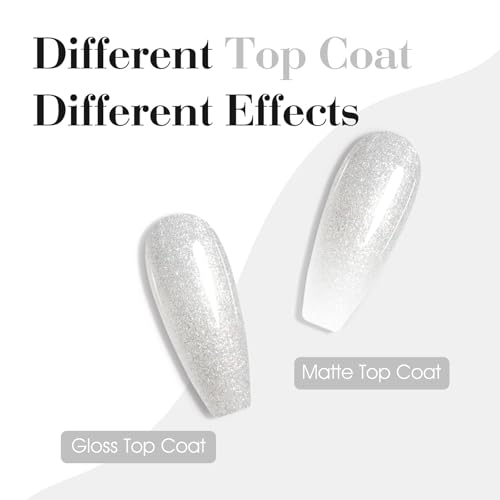 CANNI 9169 Silver Stardust Glitter Gel Nail Polish 1Pcs UV/LED Soak-Off