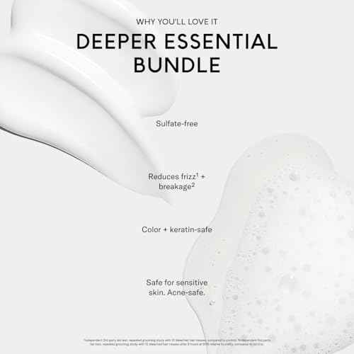 SEEN Shampoo & Deeper Conditioner Bundle, Fragrance-Free - Non-Comedogenic & Hair Care - Dermatologist-Developed, Safe for Sensitive, Eczema & Acne-Prone Skin