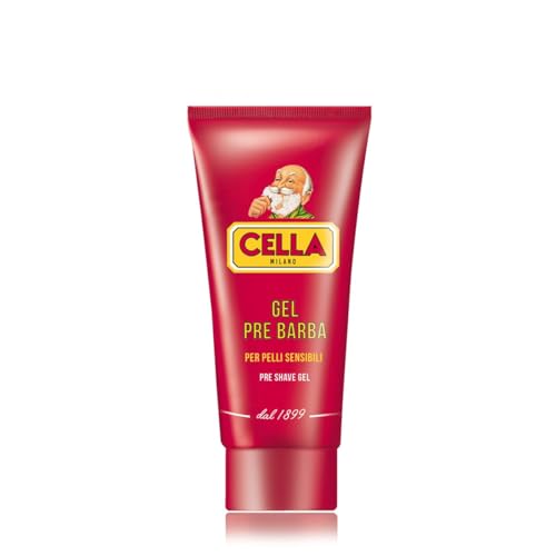 Cella Milano Conditioning Pre?Shave Gel ? Italian Skin?Protecting Wet Shave Primer with Provitamin?B & Panthenol, 2.6?oz, Glides Razor for Smooth, Irritation?Free Shaving
