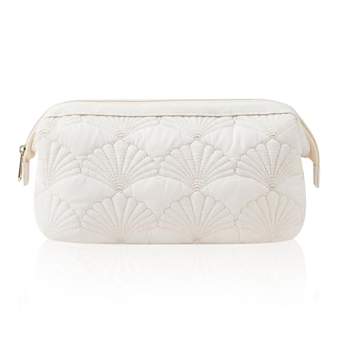 Wudygirl Puffy Makeup Bag with 3 Pockets - Travel Cosmetic Organizer