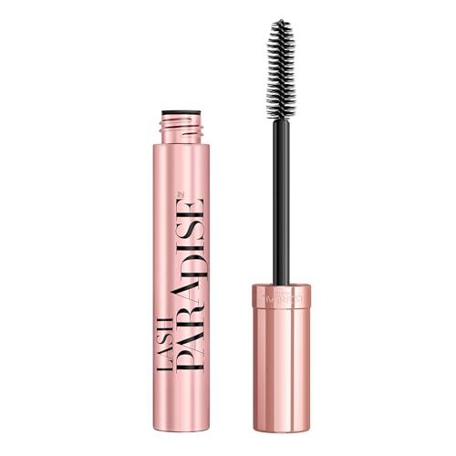 L’Oréal Paris Voluminous Makeup Lash Paradise Mascara, Voluptuous Volume, Intense Length, Feathery Soft Full Lashes, No Flaking, No Smudging, No Clumping, Blackest Black, 1 Count