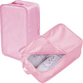 Travel Shoe Bag with Handle - Holds 1 Pair, Water-Resistant (2-Pack)