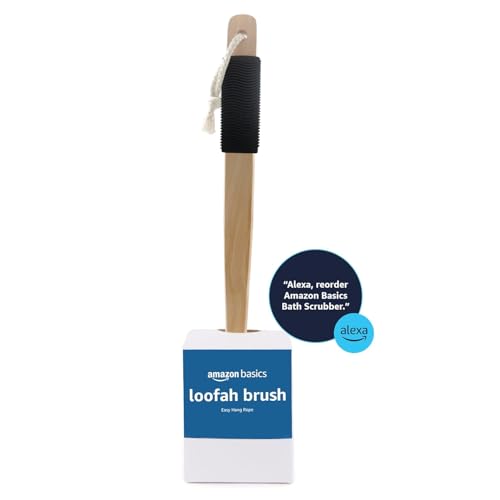 Exfoliating Loofah Brush with Long Handle for Bath