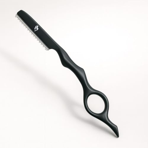 MIRACLE 7" Hair Styling Razor Kit ? Stainless Steel Cutting & Thinning Tool with Blade Safety Guard & Non-Slip Handle ? Texturizing & Feathering Razor for Salon & Home Haircuts